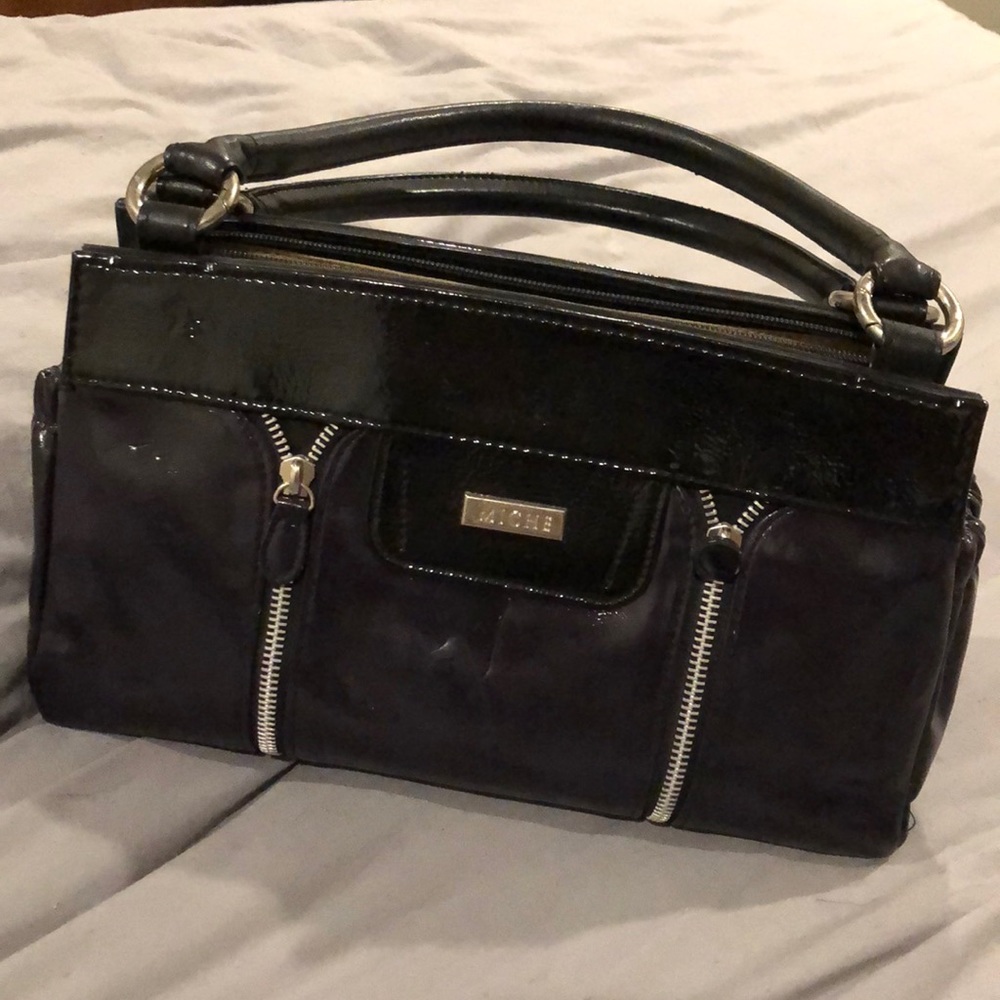 Miche classic base bag with black leather shell